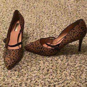 Halogen leopard-print heels